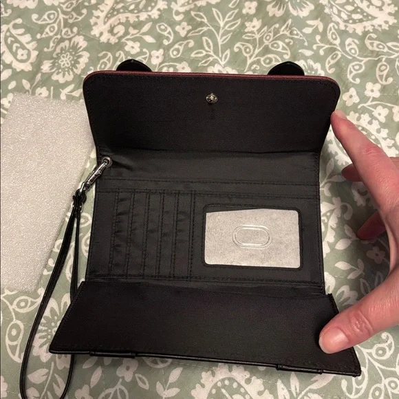 Supernatural Red and Black Wristlet Wallet - Picture 3 of 4